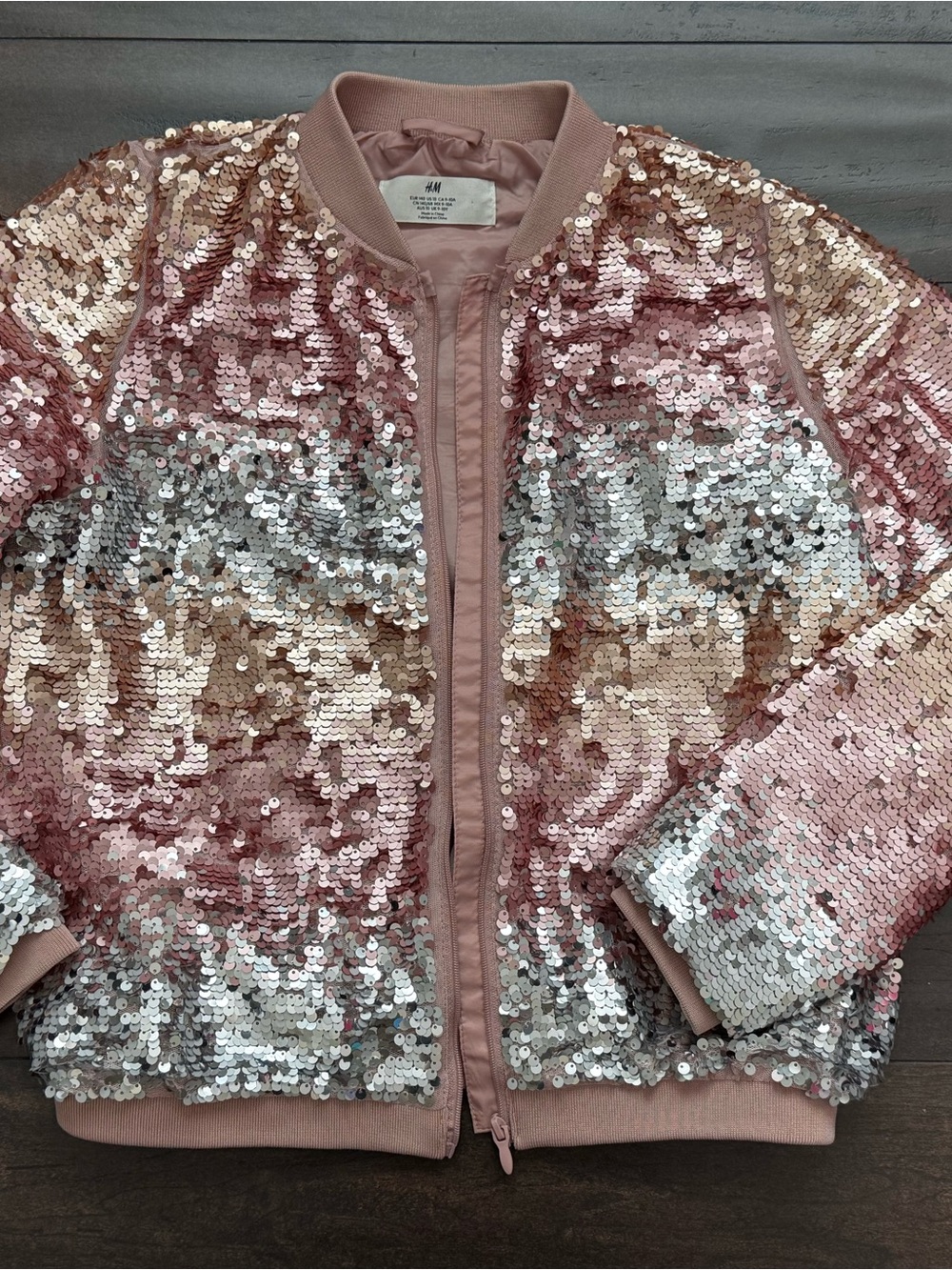 H&M Dusty Pink Satin-Lined Jacket
